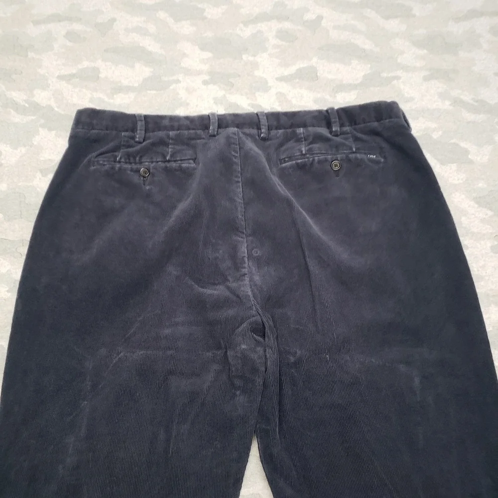 Polo Ralph Lauren Pants Mens 38x32 Blue Corduroy Stretch Classic Fit‎ Pockets